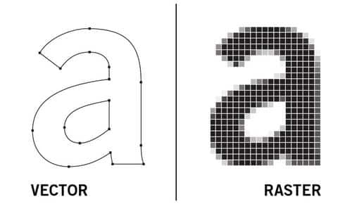 logo wektorowe vs rastrowe