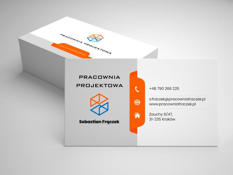 wykonanie wizytówki